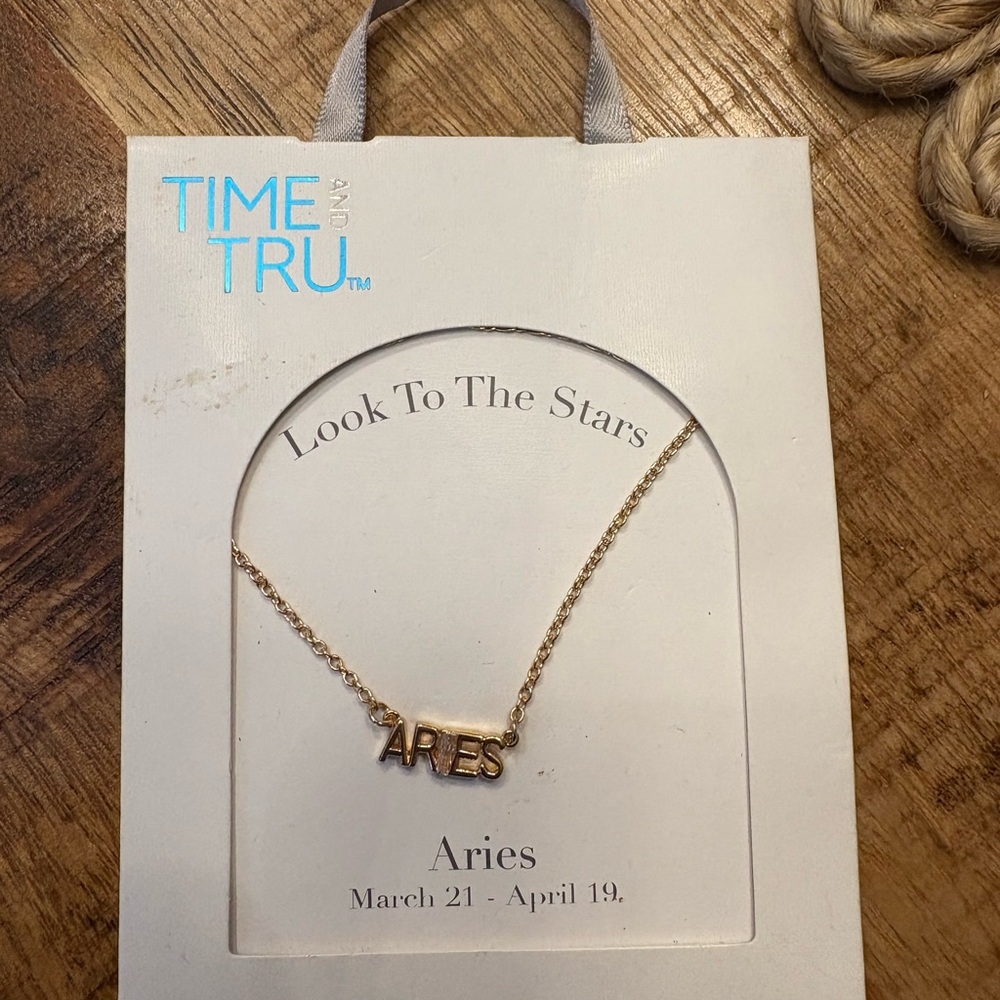 New Time and Tru Aries Necklace